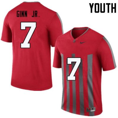 Youth Ohio State Buckeyes #7 Ted Ginn Jr. Throwback Nike NCAA College Football Jersey Comfortable AZM4544WY